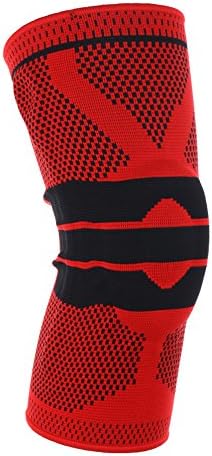 Lanchs 3D Knitting Knee Pads, 1 Piece Silica Gel Anti-collision Spring Knee Pads, Support Protective Extended Compression Leg Knee Sleeve for Sports