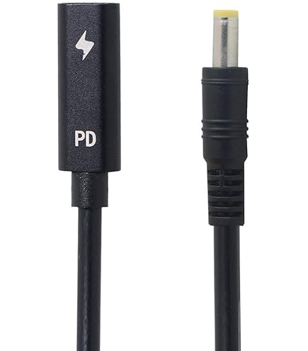 CERRXIAN 2 stuks USB C naar DC 5,5 mm x 2,1 mm voedingsadapter voor Starlink Mini, PD100W USB C vrouwelijk naar DC5521 mannelijke connector laadvat jack voedingsadapter voor Starlink Mini vervangende