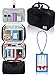 Produktbild Premium Kulturbeutel zum Aufhängen, Reise-Set für Damen und Herren. Organizer, wasserdicht, leicht, Kosmetik und Make-up-Tasche, transparente Fächer, Schwarz, mit Namensschild