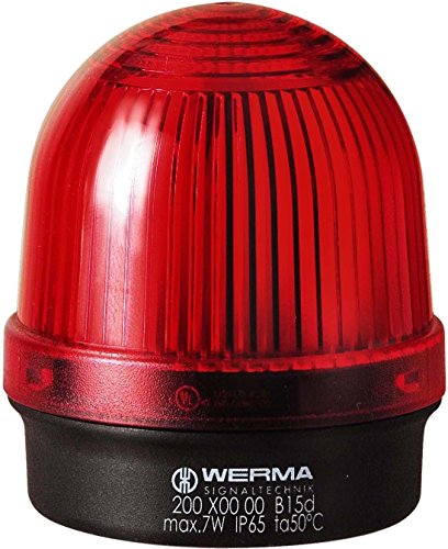 Preisvergleich Produktbild WERMA Dauerleuchte BM 12-240 VAC / DC, rot, 20010000