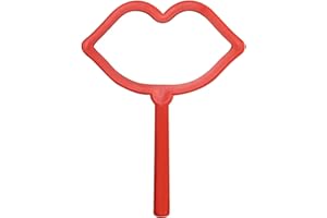 Larfraecy Specchio cosmetico portatile 1PCS Specchio a mano,Specchio portatile per il trucco,Mini specchio fai da te,Specchio cosmetico portatile con maniglia per donne Viaggio (Rosso)