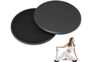 Crrynuo 2 Stück Fitness Core Sliders, Doppelseitige Gleitscheiben Gliding Discs Exercise Slider den Einsatz auf Teppichböden oder Parkett für Hause Gym Training Bauch Workouts, Ganzkörpertraining