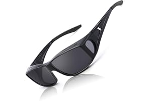 LVIOE Unisex Polarisiert Überzieh-Sonnenbrille, Fit Over Brille für Brillenträger 100% UVA UVB Schutz