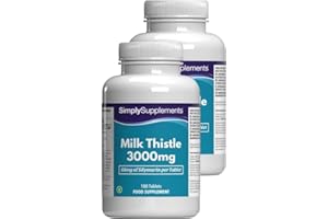 Chardon-Marie 3000mg | 360 Comprimés | Adapté aux Végétaliens |Jusqu’à 6 mois de bienfaits |SimplySupplements