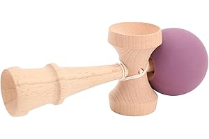 Naroote Kendama en Bois, Innovant et Amusant Kendama pour Les Intérieurs (Violet)