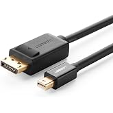 Ugreen 4K Mini Display Port to Display Port D&ouml;n&uuml;şt&uuml;r&uuml;c&uuml; Kablo 1.5 Metre Siyah