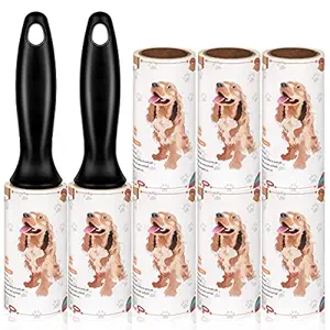 Lint Roller, Pet Hair Lint Remover, Extra Sticky Bulk Refills Rollers for Clothes Sofa Carpet Pet Hair Dirt Removal - 8 Pack Refills