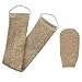 Homgaty Hemp Back Scrubber Body Brush Scrubber Natural Exfoliating With Mitt