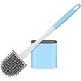 Ecoliving Spazzola Per WC Biodegradabile - Vegana, Senza Plastica, Manico In Legno Di Faggio FSC, Setole Naturali, Argento