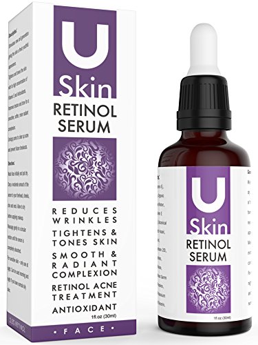 PREMIUM Retinol Face Serum with Hyaluronic Acid & Vitamin C, Best Anti Aging Retinol Serum for Wrinkles, Fine Lines & Sensitive Skin - Clinical Strength - Retinol Serum Treatment for Acne, Hydrate & Brighten your look! 100% Satisfaction or Your Money Back Guarantee.