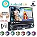 Price comparison product image Universal Single 1 DIN Android 9.0 Quad Core 7 Inch In-Dash DVD Player GPS Navigation Motorized Detachable Multi-Touch Screen Car Stereo Radio Support Bluetooth USB SD Wifi OBD DAB+