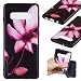 Produktbild Everainy Kompatibel für Samsung Galaxy S10 Plus Hülle Silikon Bumper Gummi Neu Cover Hüllen für Galaxy S10 Plus Handyhülle Prägen Stoßfest TPU Gel Stoßstange Schutzhülle (Lila Blume)
