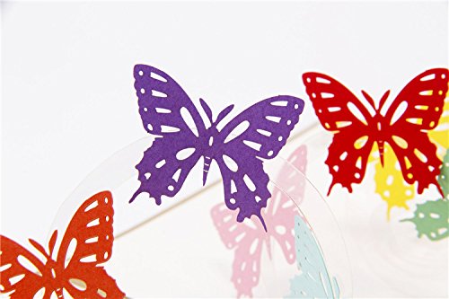 Pop Up 3D Grußkarte mit viele verschiedene Motive für Geburtstag Business-Grüße Ferien Grüße Kinder Erwachsene (Schmetterling) - 4