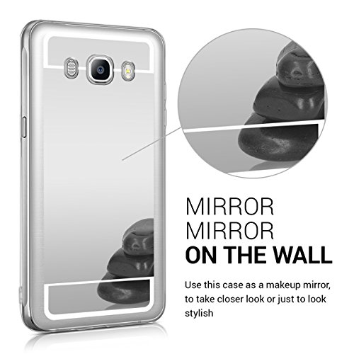 kwmobile Funda para Samsung Galaxy J5 2016 DUOS - Carcasa Protectora Trasera de TPU para m vil en Plateado con Efecto Espejo reviews kwmobile Funda para Samsung Galaxy J5 2016 DUOS - Carcasa Protectora Trasera de TPU para m vil en Plateado con Efecto Espejo