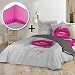 Produktbild Bettwäsche 100% Baumwolle 220 x 240 cm + Spannbettlaken, 140 x 190 cm – Make-up
