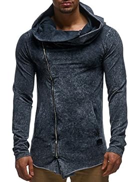 LEIF NELSON Herren oversize Sweatjacke LN06209