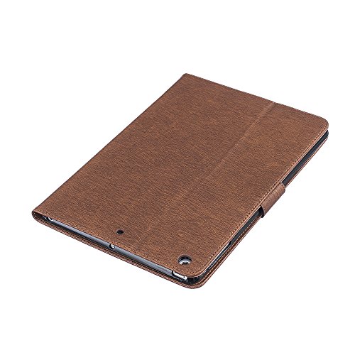 C-Super Mall-UK Apple iPad Air h  lle  Gepr  gte Birds   Feder-Muster PU-Leder-Mappen-Standplatz -Schlag-h  lle f  r Apple iPad Air  braun 