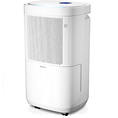 Pro Breeze Déshumidificateur portable 12 L avec 4 modes, affichage numérique, évacuation continue, fonction sèche-linge et minuterie