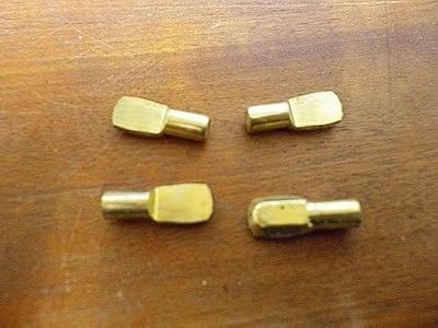 Hafele 5 mm plaqué en laiton électro-clous HAFELE Lot de 20 supports d'étagère à 5 niveaux Charge maximale 100 kg