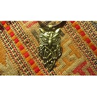 Anhänger Eule Celtic Style Viking heidnischen Bronze TOLKIEN Game of Thrones Shannara Harry Potter Wikinger Britannia Eingeborenen Druiden Natur Wald Totem natürlichen Kelten Heiligen Geist Gaia Rune RUNICO Runenmagie Magical Irland Stonehenge Dolmen Magier Solstice Krieger Lichtelfen Fairy Göttin Heilige Mythologie Orakel Archäologie Geschichte Kultur Kunst Britannia Celtic Sacred Symbol Magic Runes