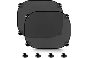 WTZWYFWJ 2 Piezas Parasol Coche Bebe,Negro Parasol Coche Infantil, para Proteger del Sol a Bebés y Mascotas-Negro