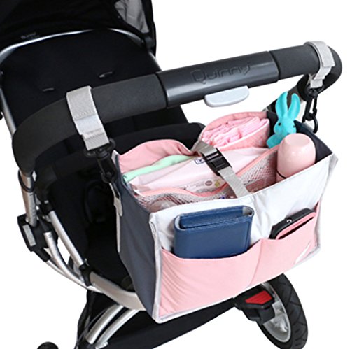 Preisvergleich Produktbild FakeFace® Universell Kinderwagen Buggy Organizer Tasche Aufbewahrungstasche Getränkehalter Flaschenhalter