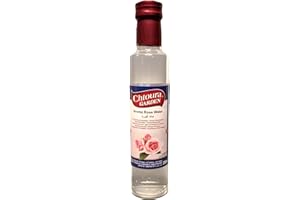 BEN'S GARDEN Orientalisches Rosenwasser 250ml Glasflasche- ideal zum Backen und Kochen - Blütenwasser zur Aromatisierung von Süßspeisen, Backwaren und Getränken + Ben’s Garden Notizblock Set