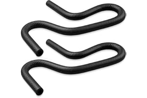 EMIHO 2 Pcs 1/4" U-Cut Molded Curved Fuel Line Rubber Hose Elbow, 45 90 135 180 Degree Bends, 6.35mm Fuel Hose for Automotive and Marine