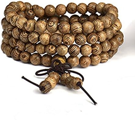 Vogue Unisex 6 mm Prayer Beads Tibetan Buddhist Mala Buddha Wooden Prayer Beads Bracelet Jewelry Women Charm Bracelet Jewelry