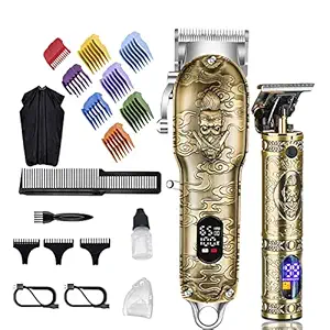 Lanumi Hair?Clippers?for?Men Cordless Hair Trimmer Professional Hair Cutting Kit Beard Trimmer Barbers Clippers Rechargeable LED Display with Clipper Lubricating Oil