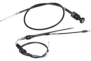 CARKIO OuyFilters Cable de gas del acelerador + cable de choque para Yamaha PW50 PW 50 1981-2009 Y-Zinger Dirt Pit Bike
