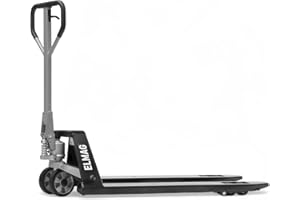 ‎ELMAG Elmag Handhubwagen HW 2500 – Hubwagen mit 2500 kg Tragkraft, 1150 mm Gabellänge, 540 mm Gabelbreite – Palettenwagen mit Gummirädern & Polyurethan-Tandemrollen – Gabelhubwagen für mühelosen Transport