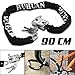 Produktbild WSS – Schwarz Heavy Duty 90 cm Motorrad Motorrad Mountain Bike Fahrrad Kette Vorhängeschloss Schloss Sicherer Sicherheit