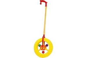 Luwecf Push Along Wheel Toy Push And Pull Toy for Kids 1 2 3 Year Old Birthday Gift