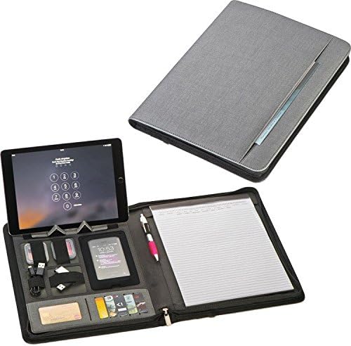 Writing Case with Power Bank + Stainless Steel Rollerball Pen