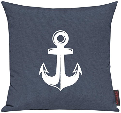 Kissenhülle für Auserwählte! Sofakissen Sailing Anker Motive Maritim, Farbe blau