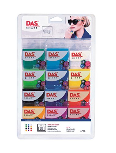 Das Smart Pack de 12 pastas para modelar, Harmonie, 31 x 18,5 x 3 cm
