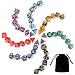 Produktbild Beetest Polyederwürfel, 7 Satz 49 Pcs Sortierte Farben Acryl Polyhedral Anzahl Spiel Würfel 7 Stil D4 D6 D8 2D10 D12 D20 mit Aufbewahrungsbeutel für Dungeons Dragons Party Math Spiel Spielen