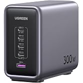 UGREEN Nexode 300 W USB C GAN Şarj Cihazı, PD3.1 Tek Bağlantı Noktalı 140 W, &Ccedil;oklu Şarj Cihazı, 5 Bağlantı Noktalı, MacBook i