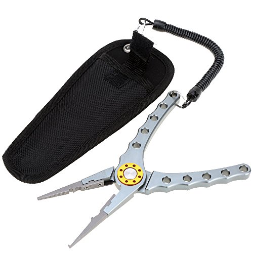 Lixada 20cm Außen multifunktionale Angeln Zangen Linie Cutter Hook Remover Tackle - 5