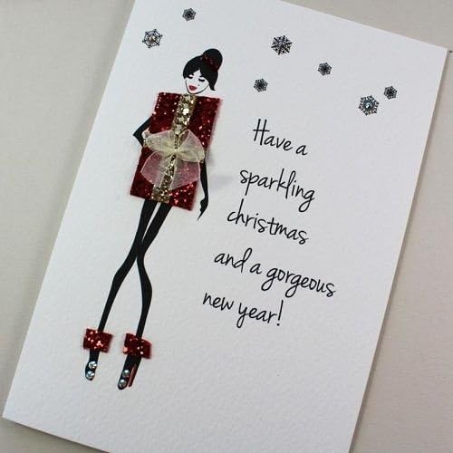 Five Dollar Shake Counting Stars Christmas Greeting Card sparkling &amp; gorgeous