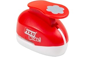 Fixo Flor Kids-38951 Perforatrice en Forme de Fleur. 1,6 cm. Petite Taille, Rouge, Pequeño
