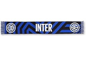 Inter Sciarpa Nuovo Logo Jaquard, Diverse Colorazioni Sciarpa Stadio Unisex - Adulto