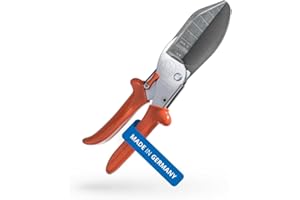 Original LÖWE Tijeras para rodapiés 3.306 con topes de 90 grados para uso profesional en artesanías – Cortador de rodajas con hoja larga para un corte exacto en plástico, goma, madera, PVC y cuero