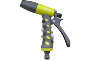 Jardibric - Pistolet d'Arrosage Gainé Jet Réglable - Arrosez Votre Jardin avec Précision et Confort, Adapté à Tous Les Besoins d'Arrosage