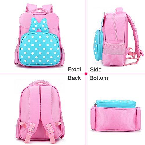 DafenQ Sac à Dos Enfant Maternelle Sac Bébé Sac d'école primaire fille Cartble Sacs à dos Sac de Voyage Cartble scolaire (Rose rouge)