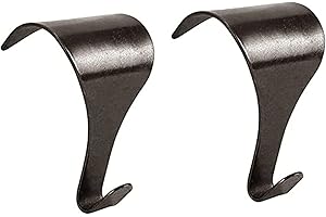 SISI UK Picture Rail Moulding Hook 10pc Antique Brass Plated Picture Frame Photo Mirror Hangers