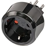Brennenstuhl 1508642 Tipo J (CH) Negro adaptador de enchufe eléctrico - Adaptador para enchufe