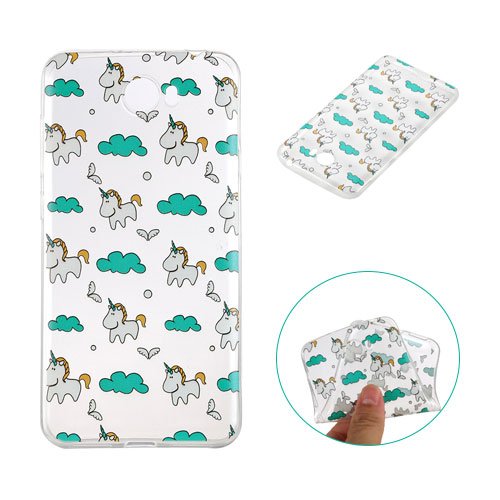 Yidaxing Funda Huawei Y5 II  Carcasa de Silicona Transparente Funda TPU Gel Carcasa Ultra Delgado Suave Funda Protectora Ligera Carcasa Blanda Flexible Caja Anti Rasgu  os Anti Choque con dise  o   nico -Unicornio