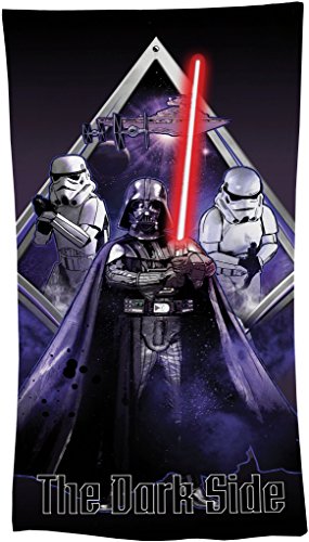 Global Labels G 104 400 SW2 100 Star Wars "The Dark Side" Strandtuch, Velours 75 x 150 cm